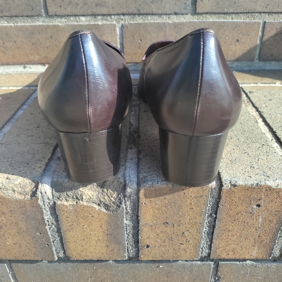 Cole Haan | Brown Slip On Leather Loafers Womens Size 9.5 - Picture 7 of 16